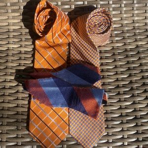 Men’s 100% Silk Neckties (Lot of 3)